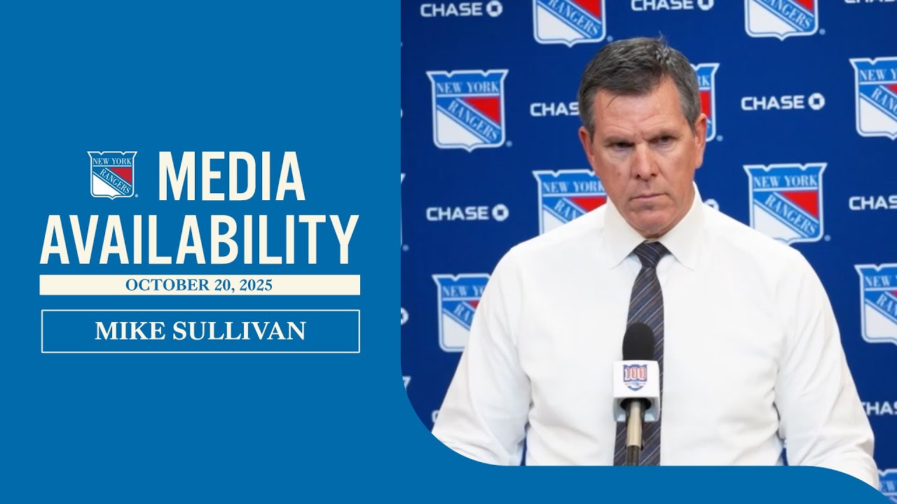 NYR vs MIN: Mike Sullivan Postgame Media Availability | Oct. 20, 2025