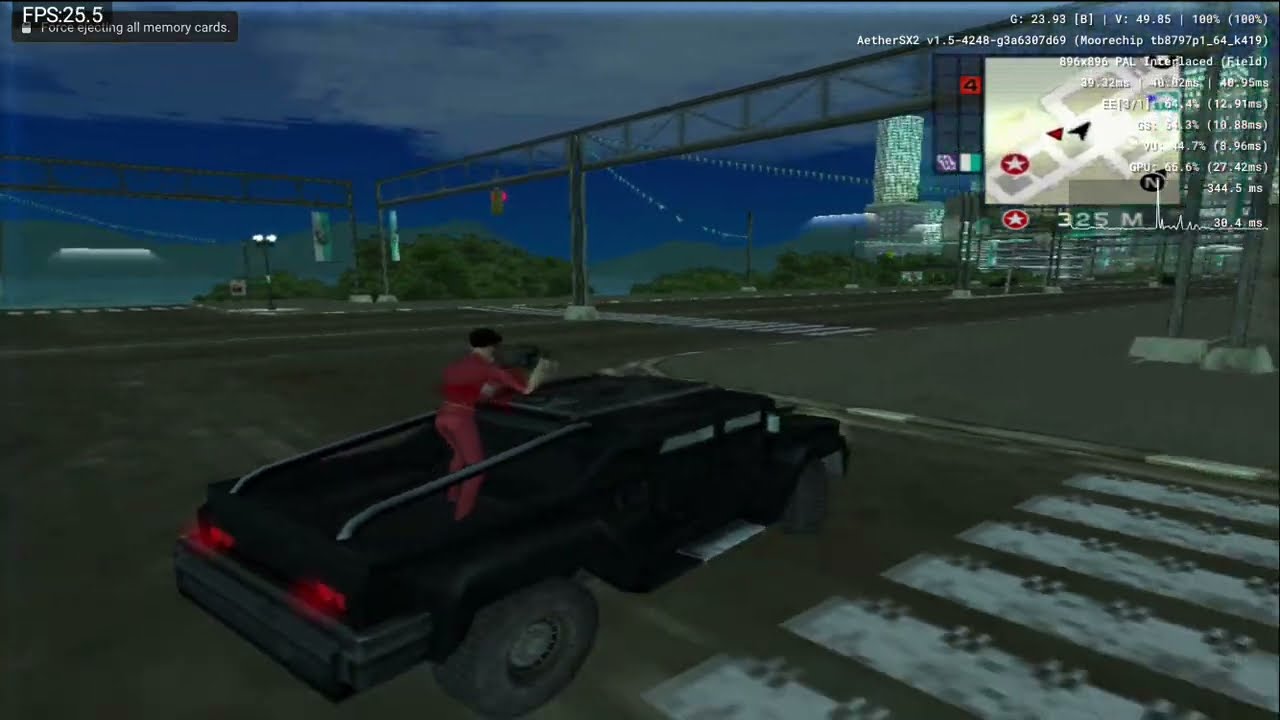 Just Cause PS2 на retroid pocket 4 pro, правильные настройки, 1300T | финал игры