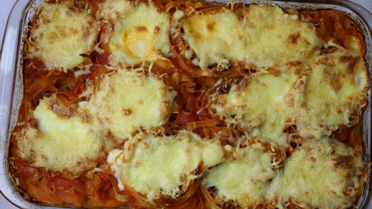 MACARRÃO NINHO RECHEADO NO FORNO. RECEITA IRRESISTÍVEL!