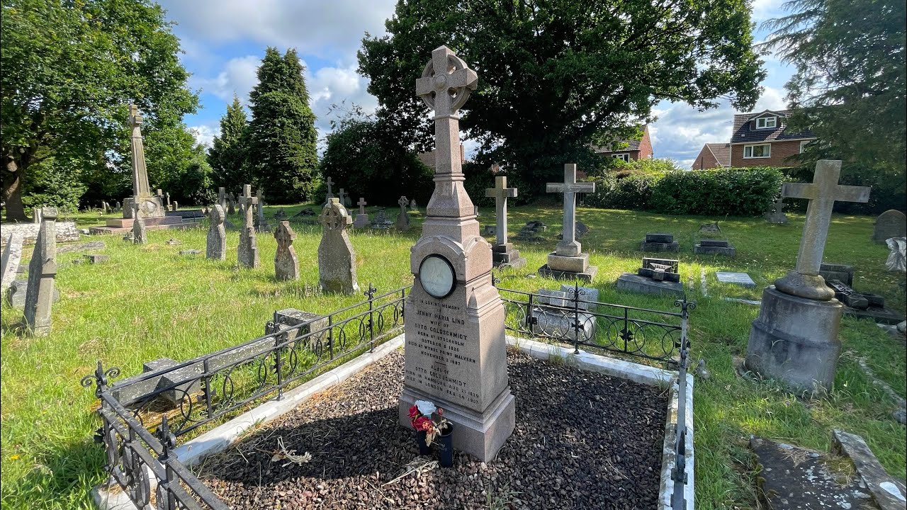 The Grave Of Jenny Lind  (The Swedish Nightingale), Great Malvern Cemetery, Worcestershire