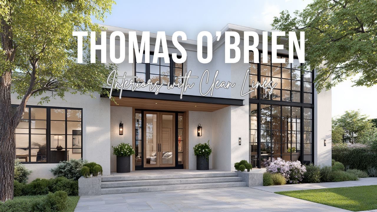 Thomas O’Brien Inspired Interiors with Clean Lines and American Elegance
