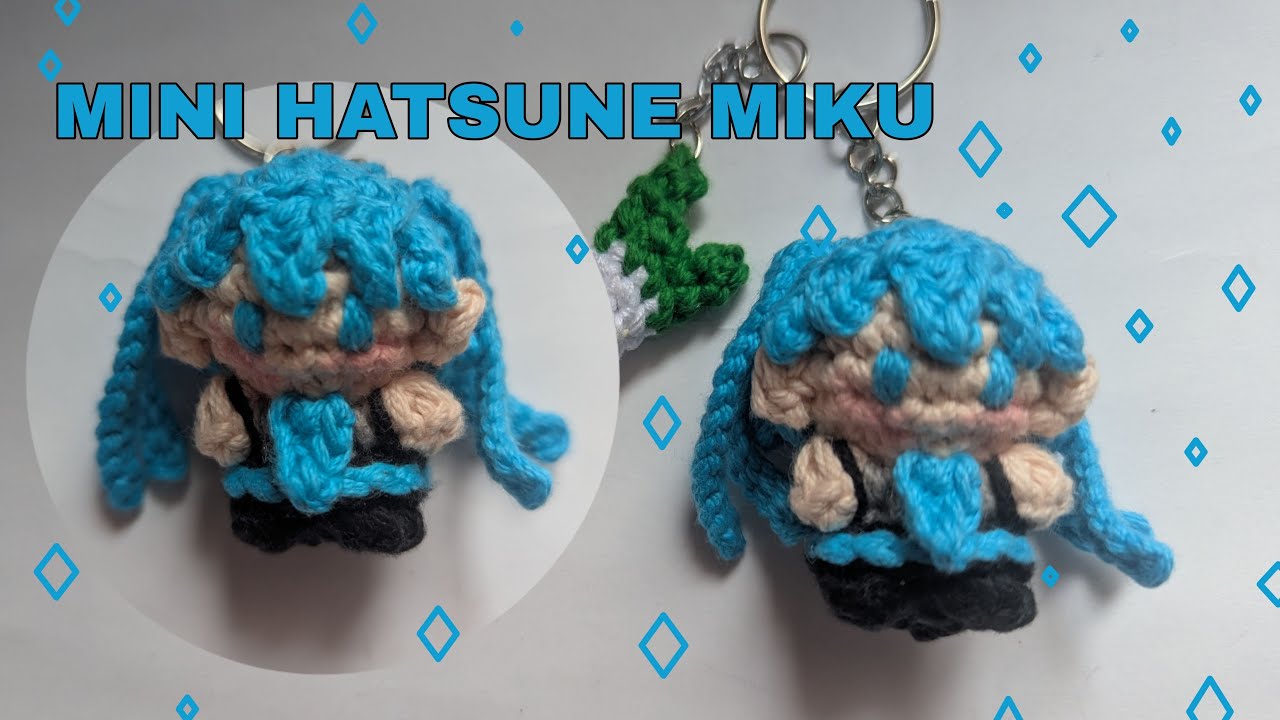 Mini Hatsune Miku a crochet llavero / keychan / Vocaloid | Little Hope