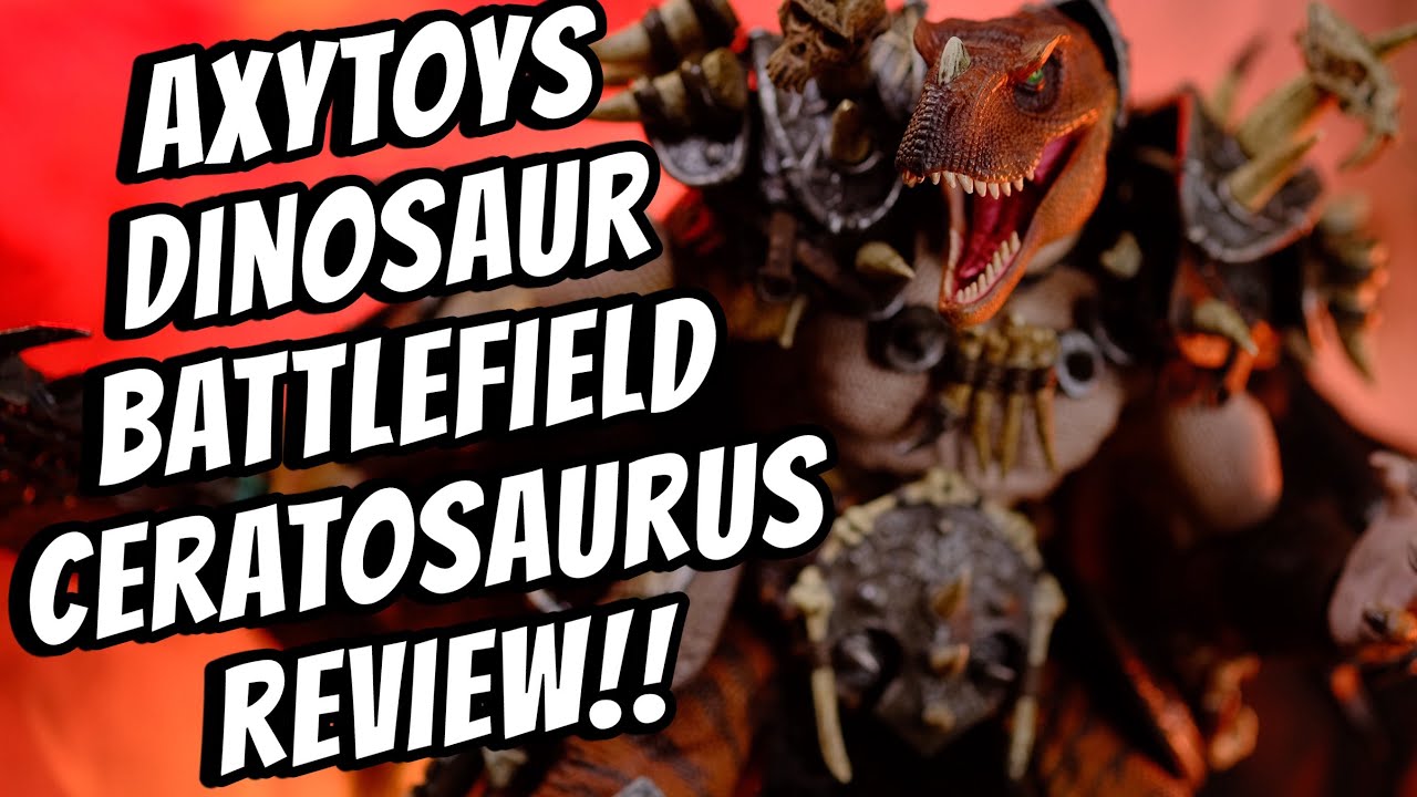 Обзор фигурки AxyToys Dinosaur Battlefield Ceratosaurus Tribe Large Roof Deluxe 1:12!!!