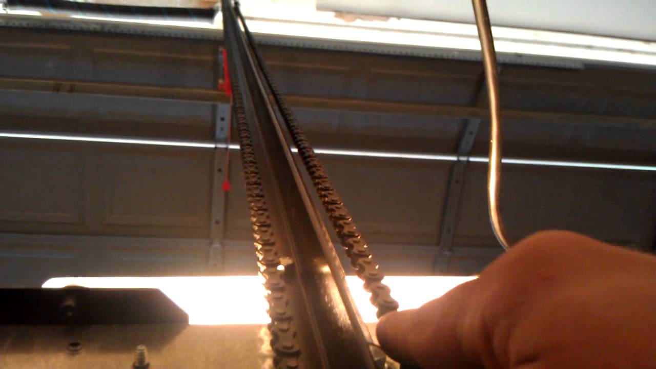 How to do a simple adjustment on a garage door opener
