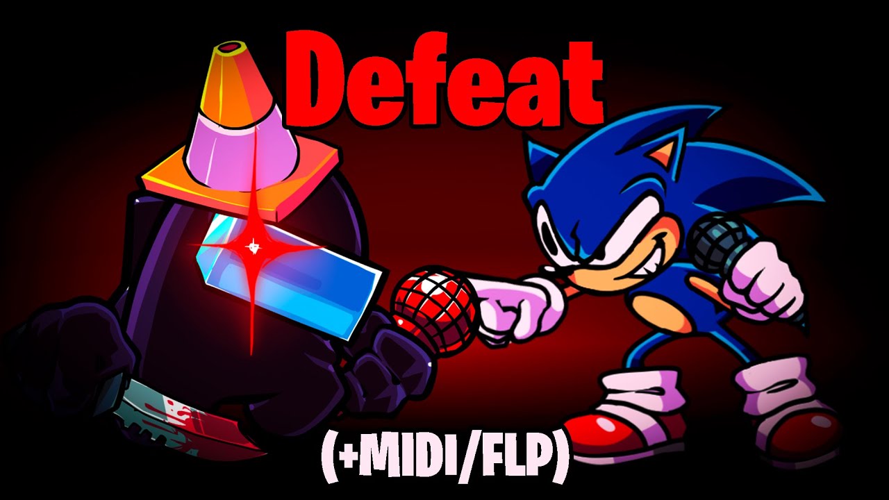 FNF Defeat (FNF VS Impostor V4) But Sonic Sing It 🎤 FNF Covers (+MIDI/FLP)