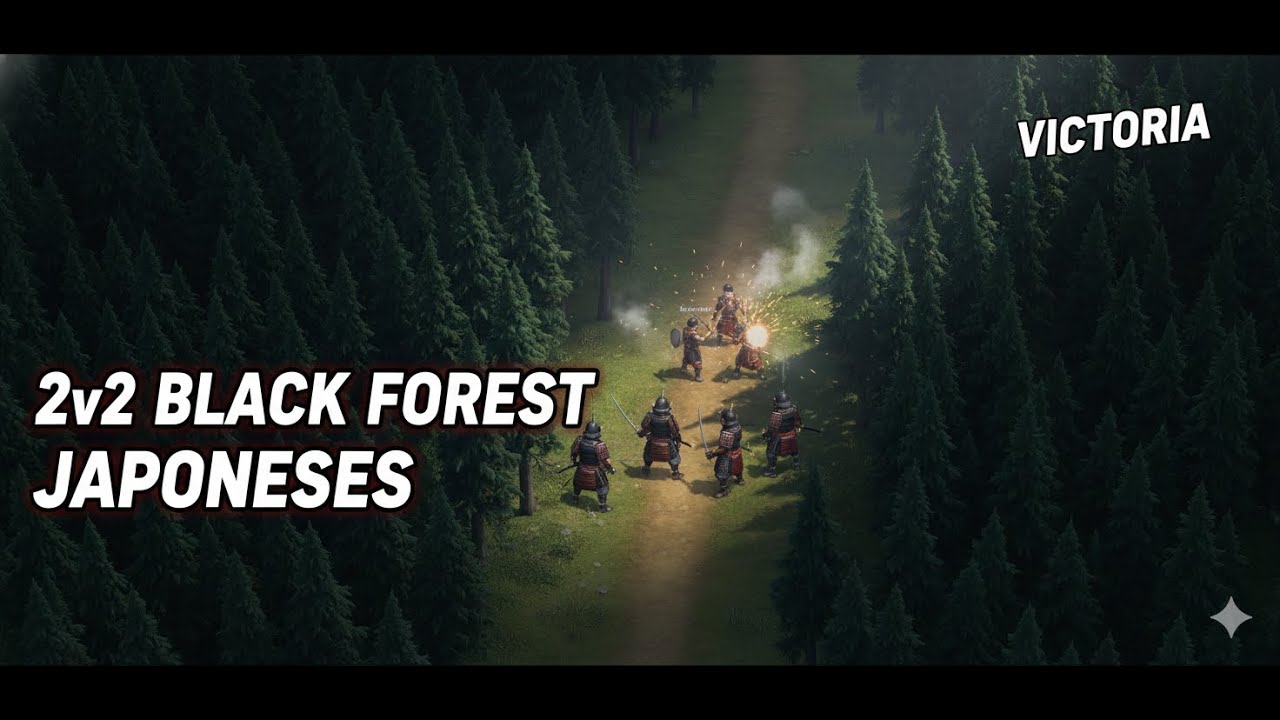 2v2 BLACK FOREST con JAPONESES ⚔️🔥 | VICTORIA | AoE2 | Nightsyrc