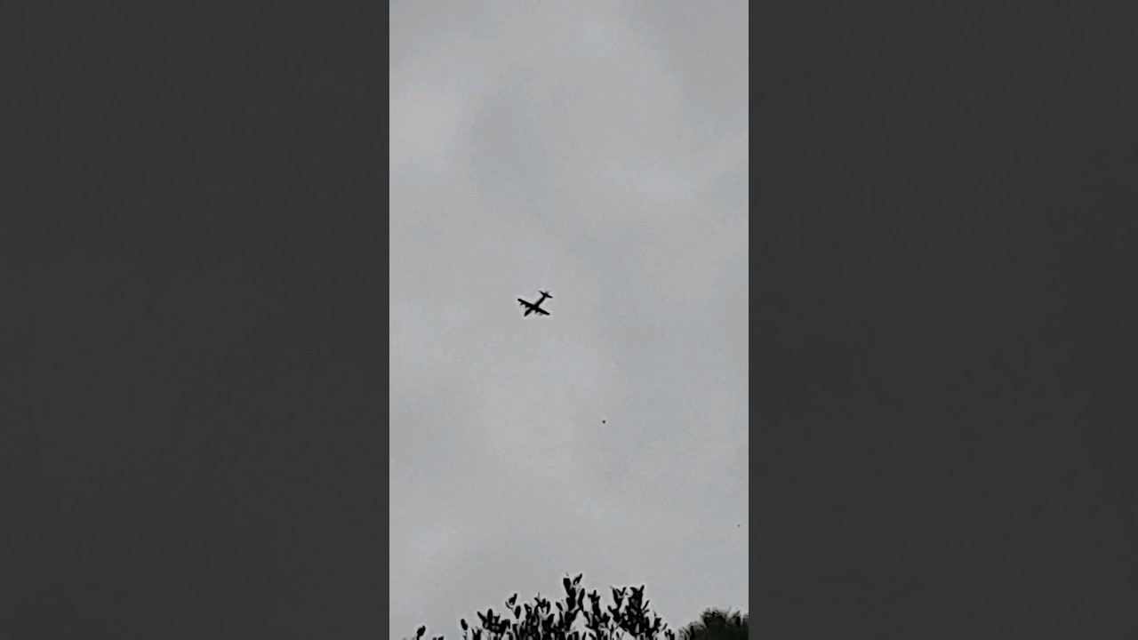 c130 Hercules fly over