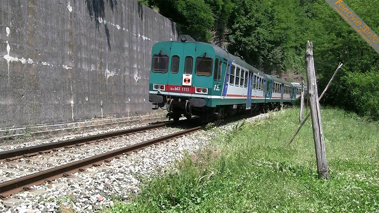 ALn 663 e 668 in corsa lungo la Garfagnana - ALn 663 and 668 running on Garfagnana line