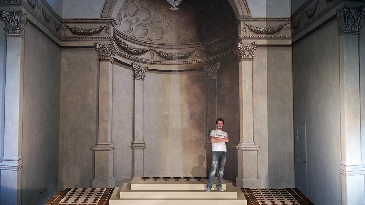 Peinture trompe l'oeil géant 1