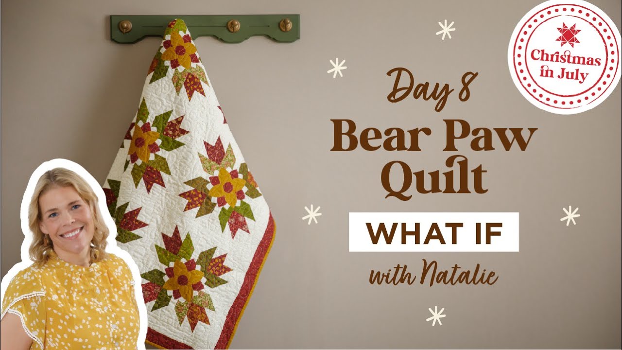 Fresh Appliqué on a Classic Quilt Block | What If Series: The Bear Paw Quilt