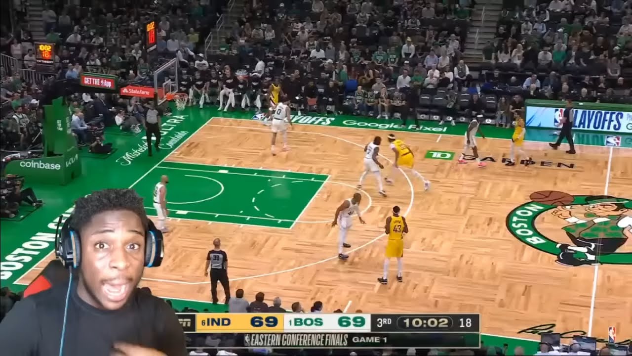 REACTING TO #6 PACERS at #1 CELTICS | FULL GAME 1 HIGHLIGHTS!