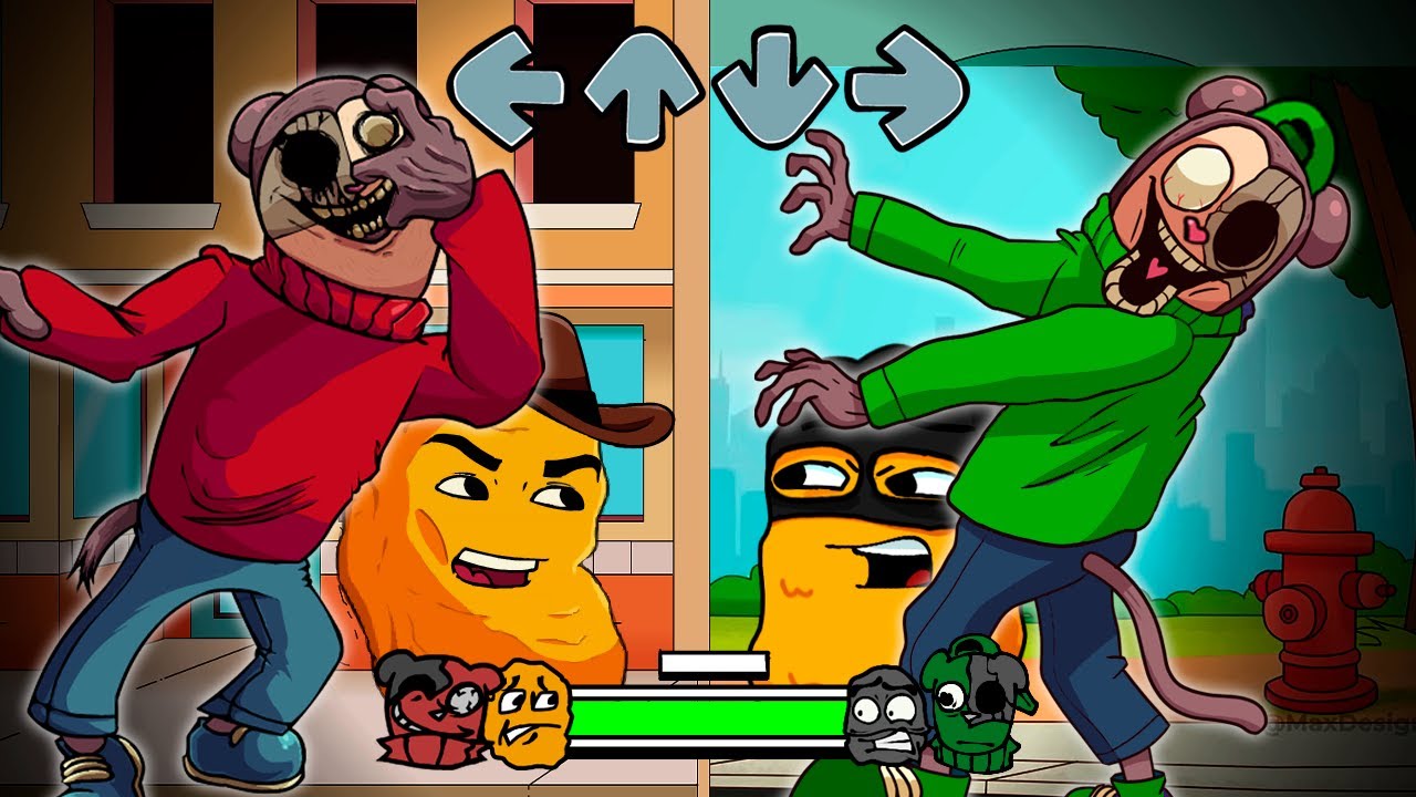 FnF Twiddlefinger x Twistedtoes - ANGUS & Nugget VS MAX & Nugget Friday Night Funkin'