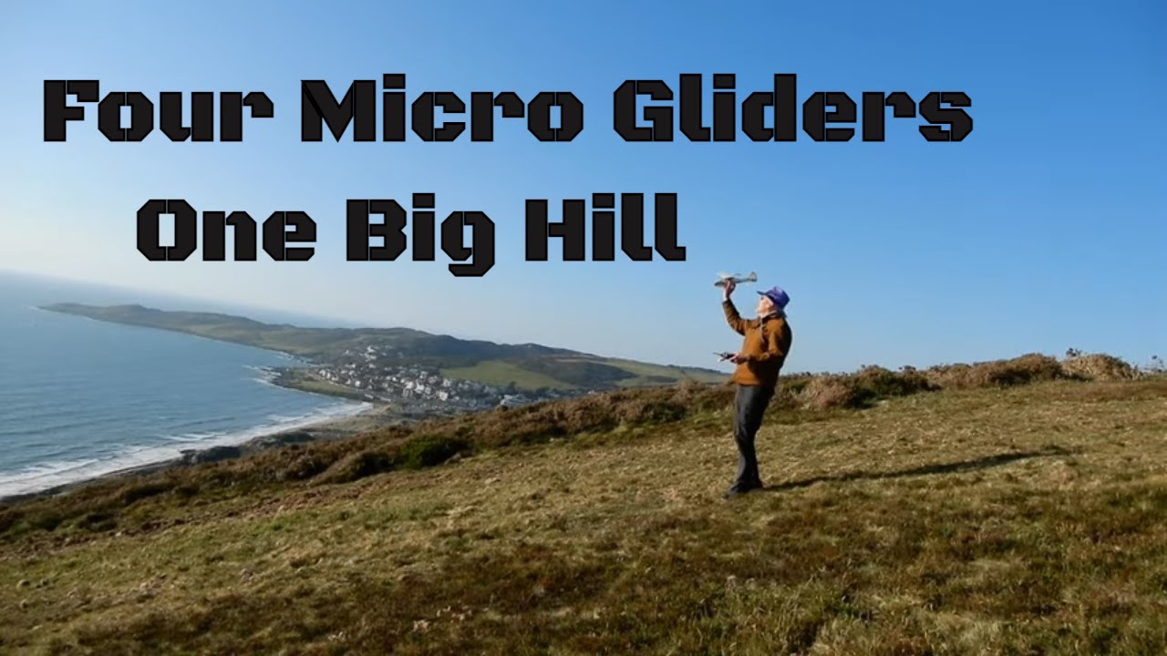 Slope Soaring the micro gliders. The Pug , Sinbad, Micro bee, Runt