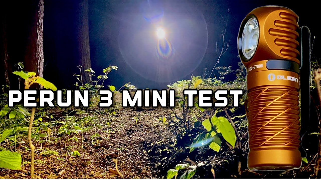 Taking a hike with the Olight Perun 3 mini headlamp premium edition review beam shots