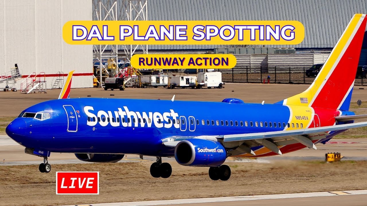 🔴 LIVE DAL Plane Spotting with ATC ✈️ Runway Action | Dallas Love Field