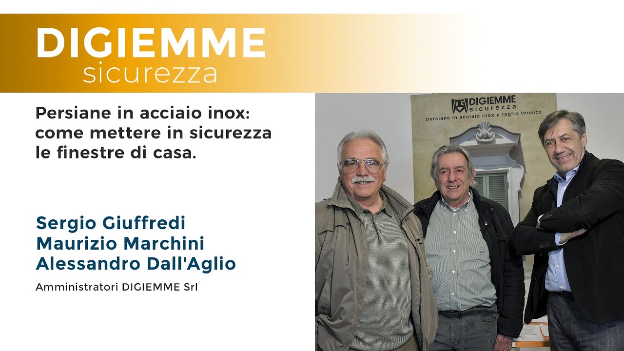 Digiemme: persiane e scuri in acciaio inox a protezione delle finestre