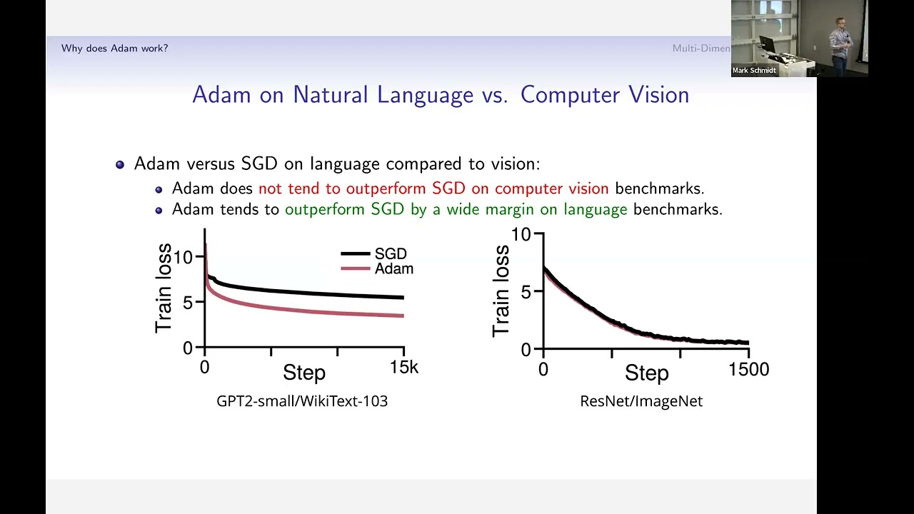 ECE AI SEMINAR: Why does Adam work so well for LLMs? And can we find optimal per-variable step sizes