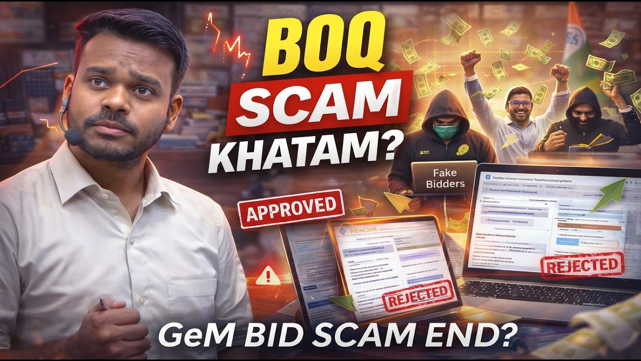 GeM Portal Biggest Scam | BOQ & Custom Bid Scam Ends | BOQ & Custom Bids Enabled in State ?