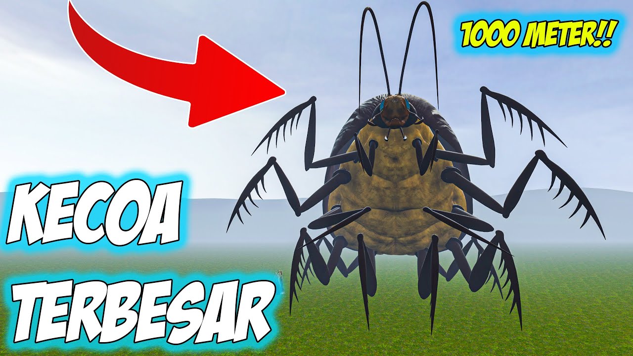BANG CUPU JUMPA KECOA TERBESAR DI DUNIA BISA TERBANG (Gmod)