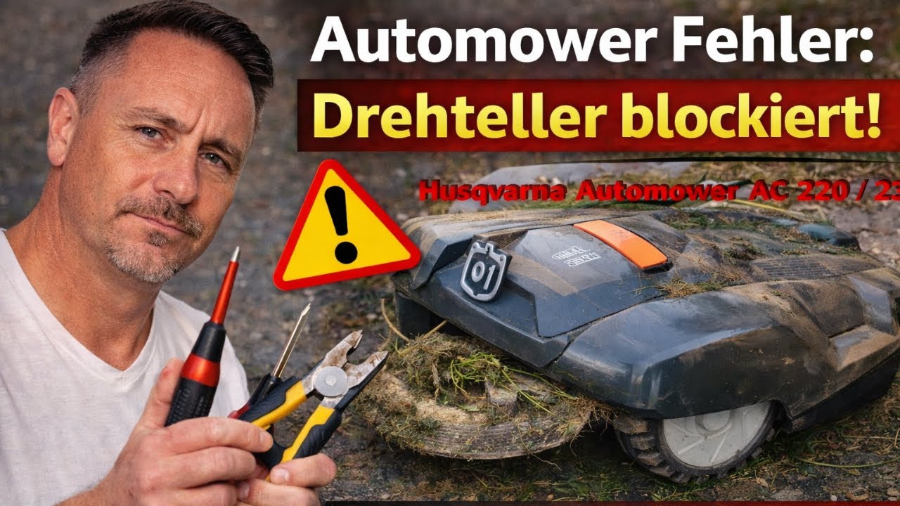 Automower Fehler  Drehteller blockiert? So reparierst du es selbst (Husqvarna)