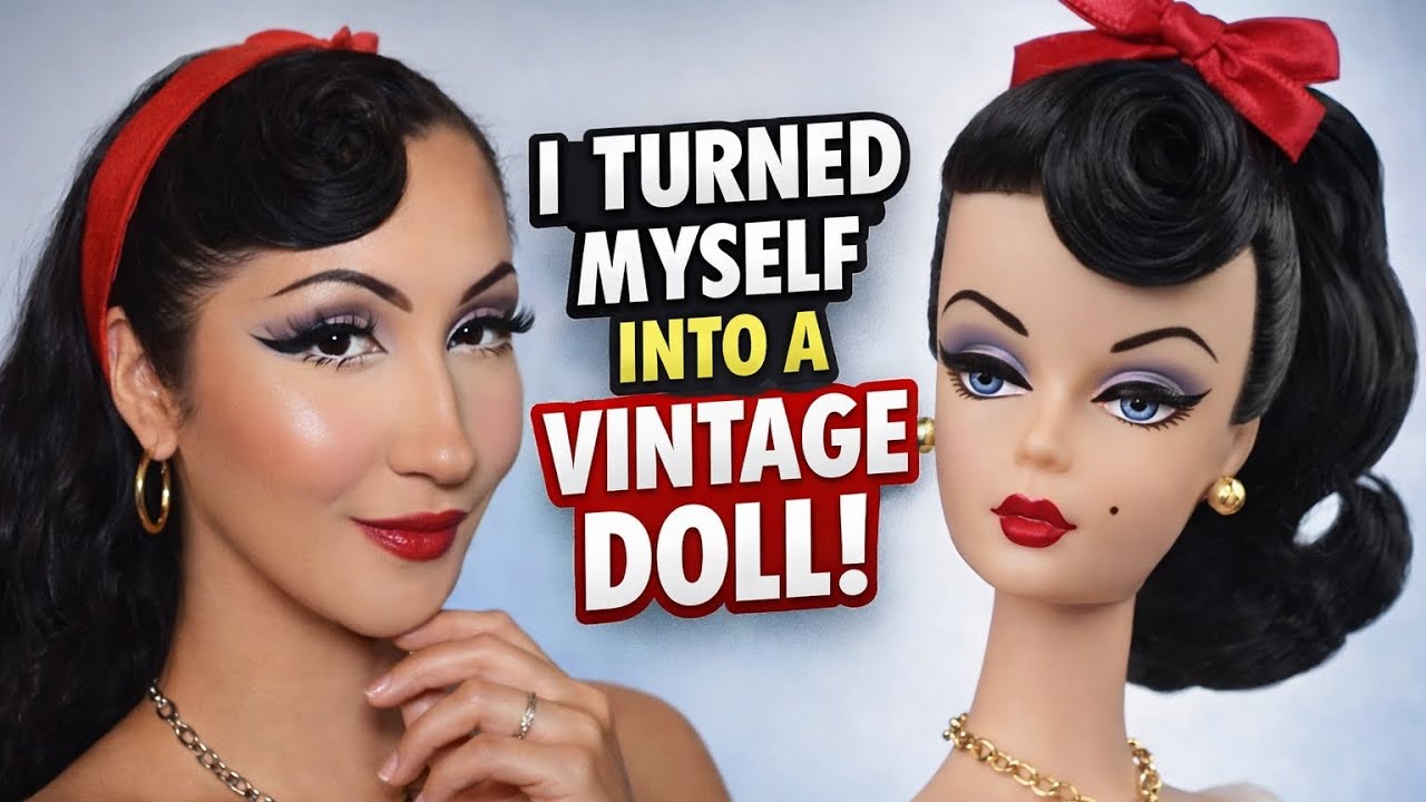 Vintage doll makeup 
