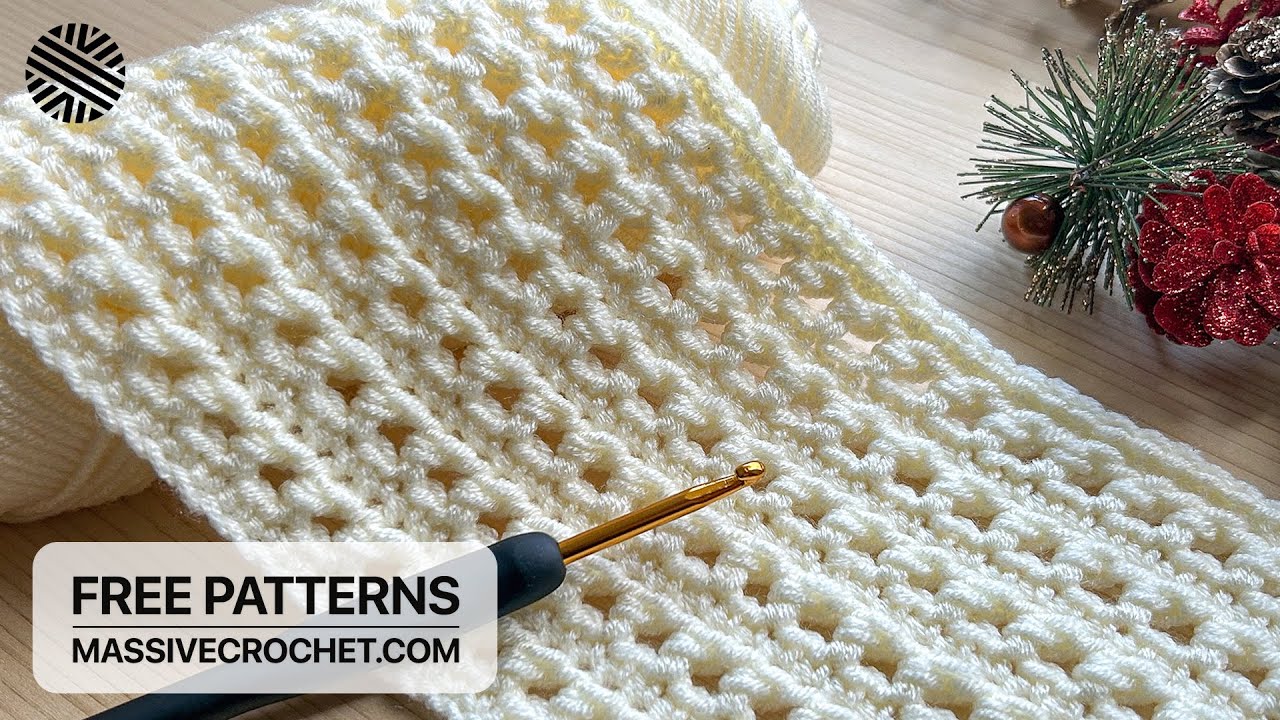 The EASIEST and FASTEST Crochet Pattern for Beginners! ⚡️ 🥰 LOVELY Crochet Stitch for Baby Blanket