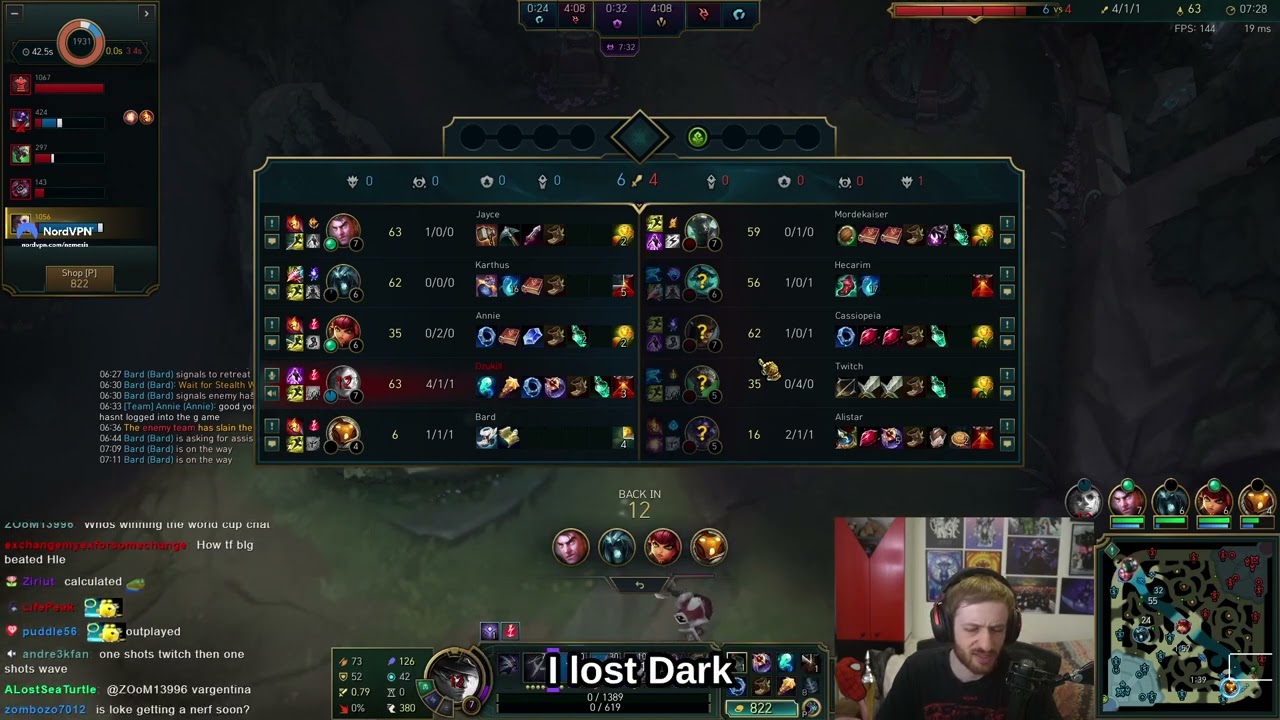 lol_nemesis | League of Legends | Solo Killed by Alistar