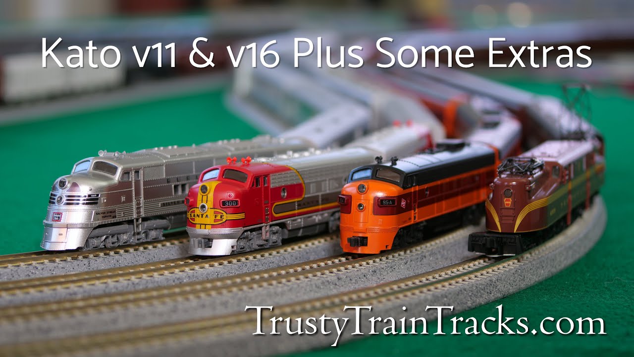 Kato V11 And V16 With Extras - N Scale Unitrack