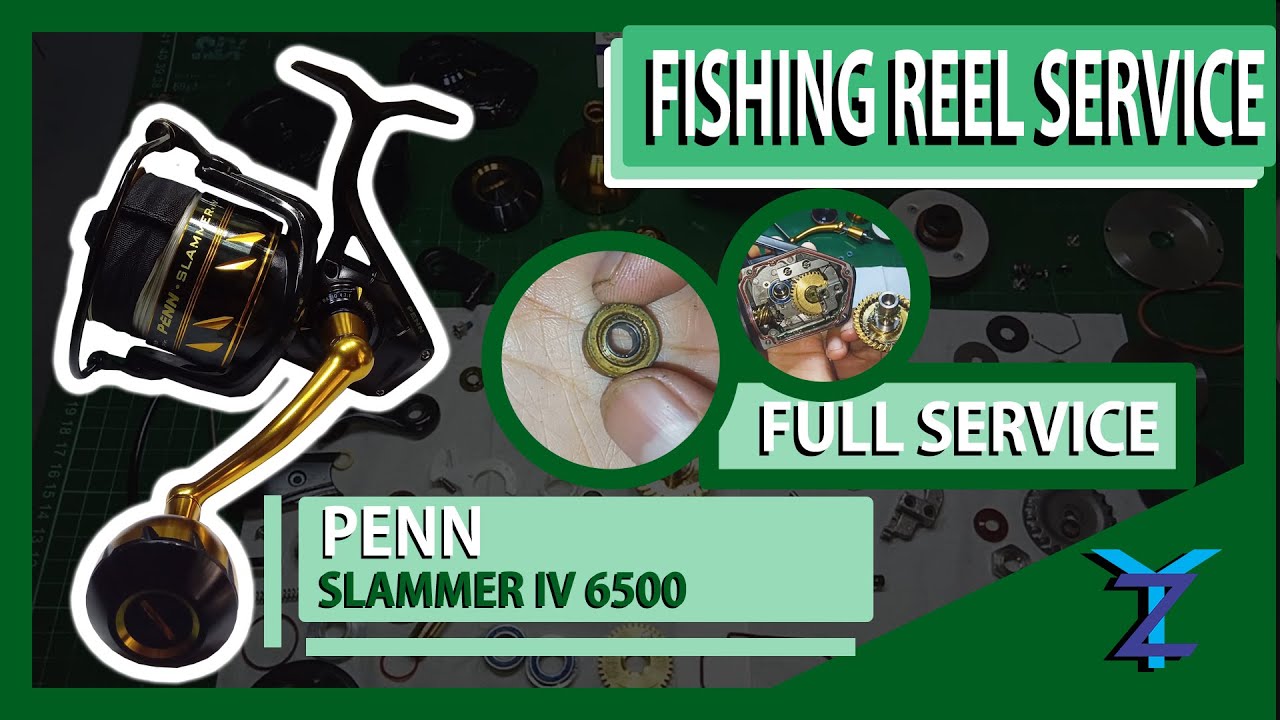 PENN SLAMMER IV 6500 🔴 Full Service & Repair || *353