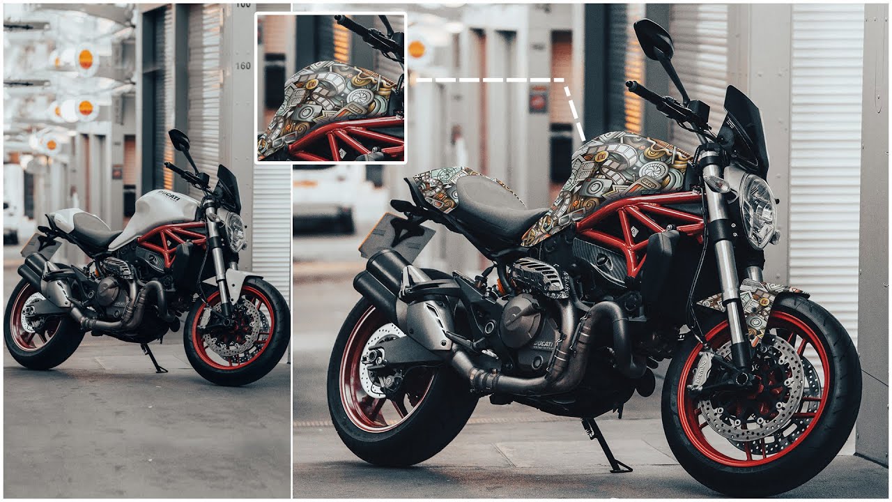 Now add \ try your custom design on Bike in Photoshop | Motorcycle Design 2022