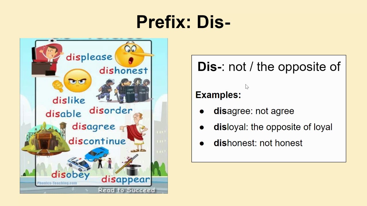 Prefix: Dis-