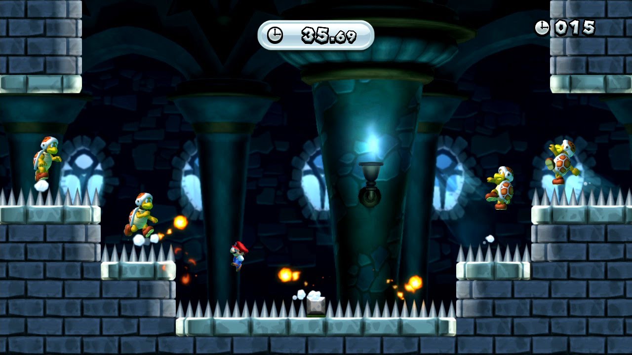 New Super Mario Bros. U - Desafíos: Apunten, disparen... ¡fuego doble! - Mario Acróbata (Wii U)
