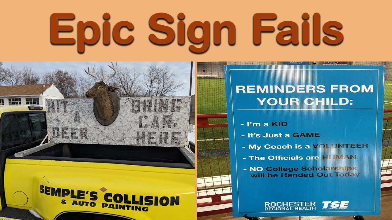 Epic Sign Fails That Broke the Internet 😂 || Daily Funnies