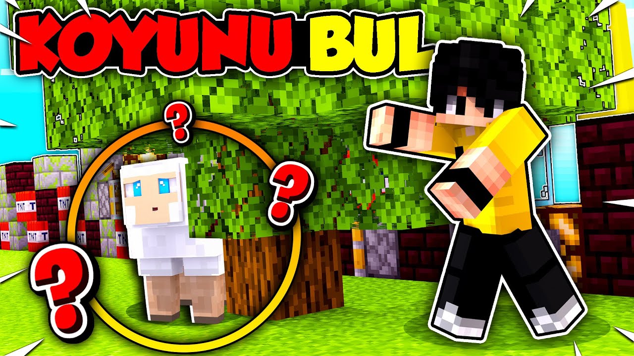 Minecraft'ta KOYUNU BULAMAZSAN KAYBEDERSİN!!