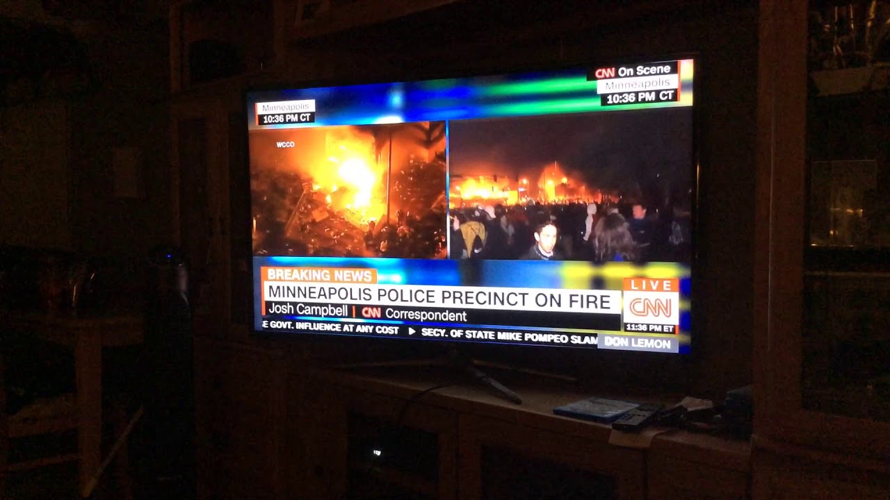 Minneapolis Police Precinct on Fire