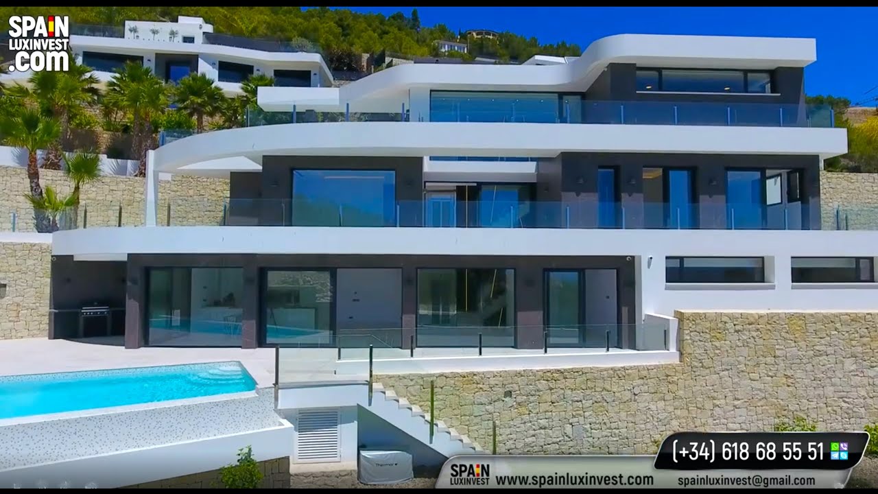 🔴1750000€/Премиум/Люкс/Вилла в Испании/Элитная недвижимость/Новый дом Хай-тек в Бениссе/Коста Бланка