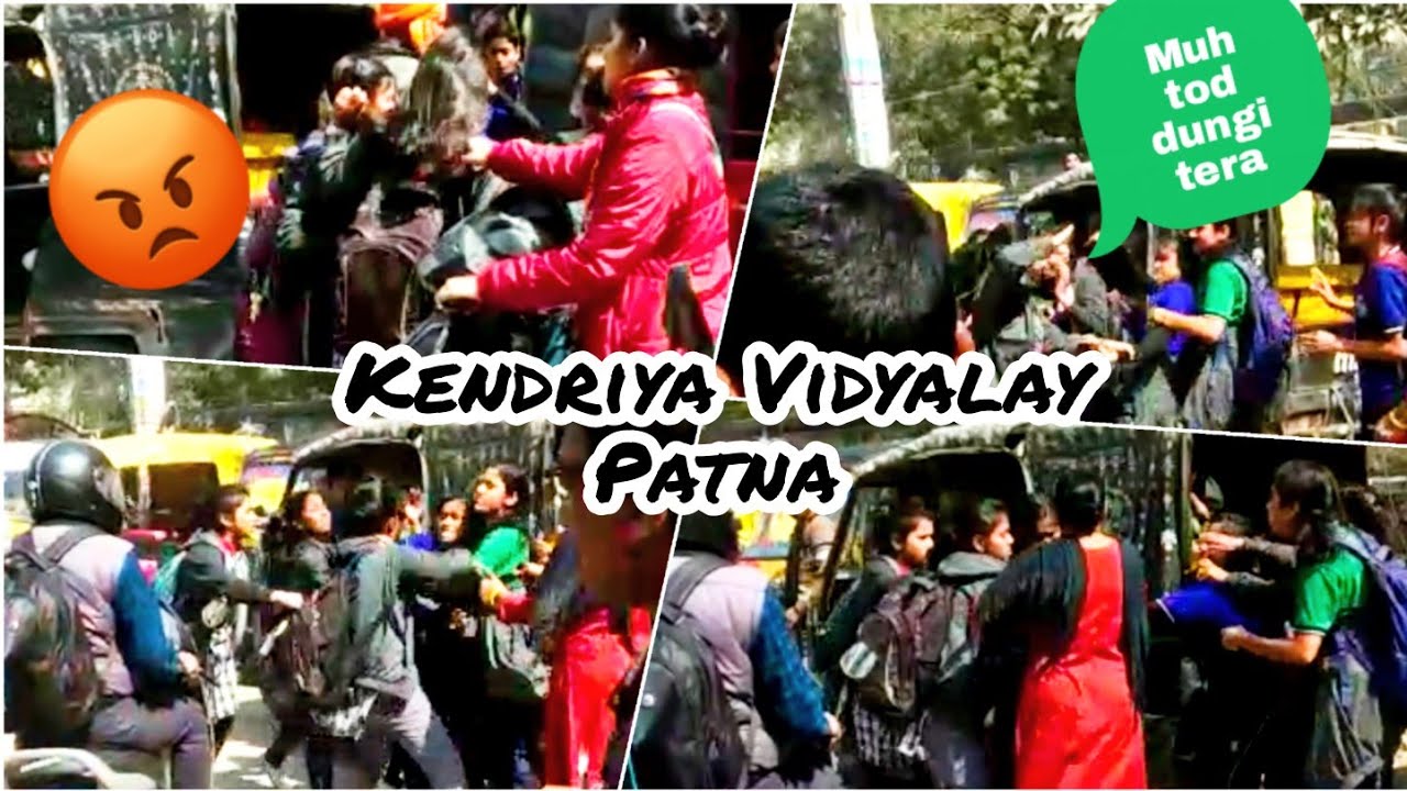Girls Fighting On Street||😤😯||kv Road||Patna||