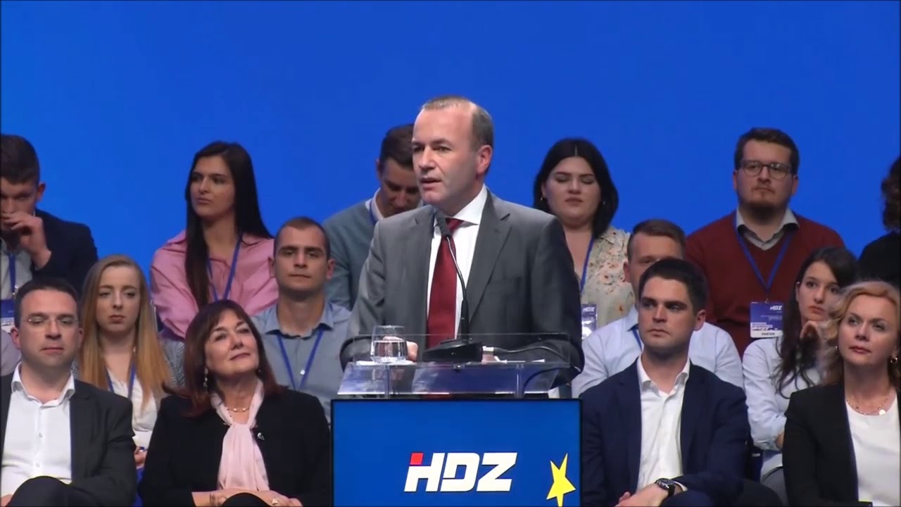 Govor Manfreda Webera na središnjem izbornom skupu HDZ-a u Ciboni - EU izbori 2019