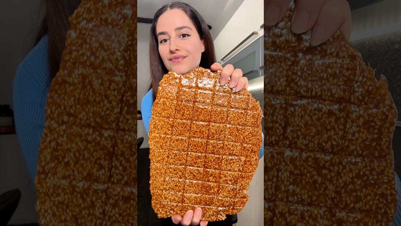 The crunchiest snack ever!! Honey sesame bar