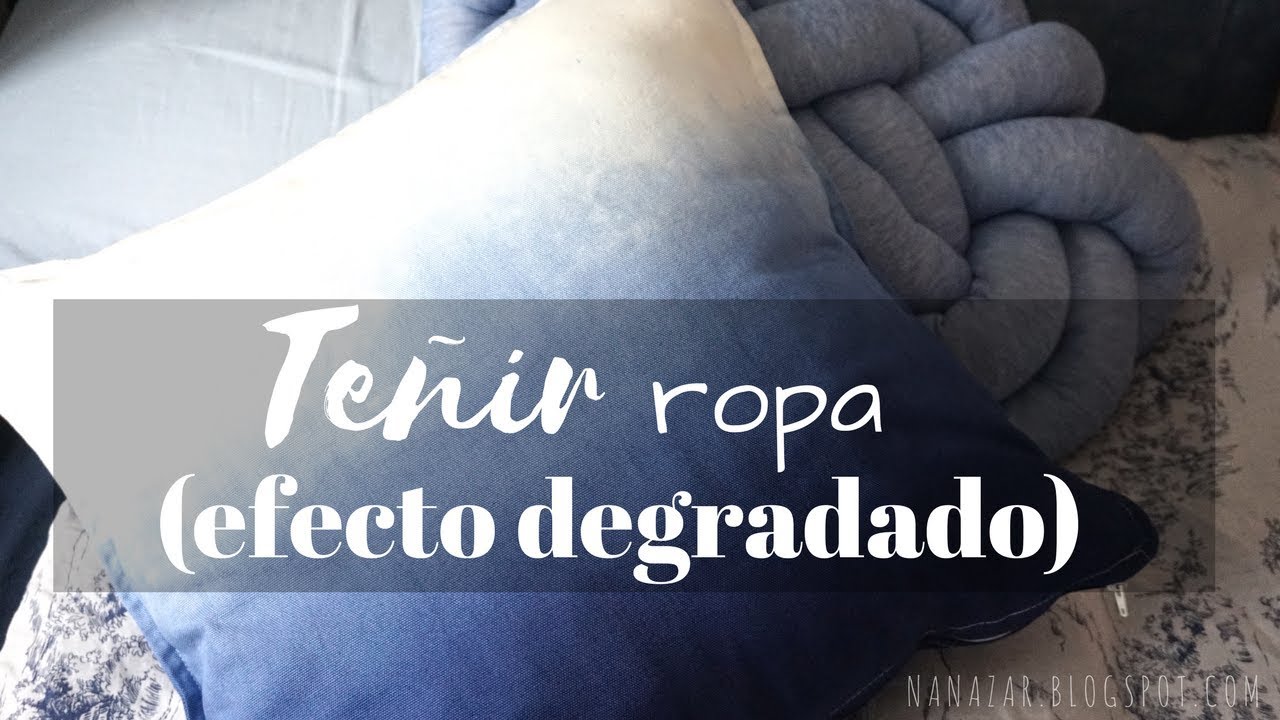 Teñir ropa efecto degradado (DIY dye with degraded effect on clothes)