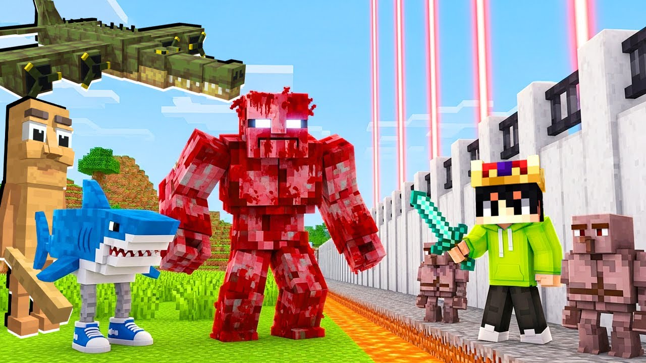 1.000.000 BRAİNROT GÜVENLİ EVİMİZE SALDIRDI!! - Minecraft