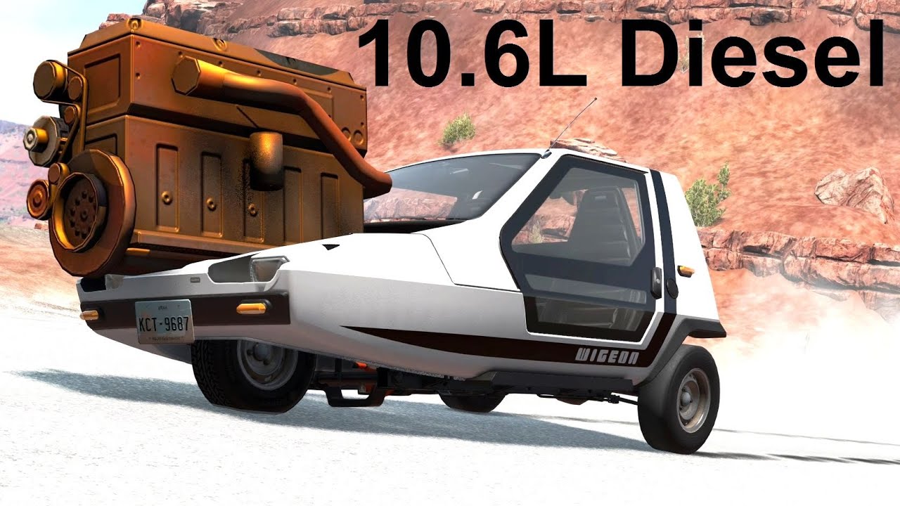 Big Rig Diesel Swapped Wigeon! BeamNG. Drive