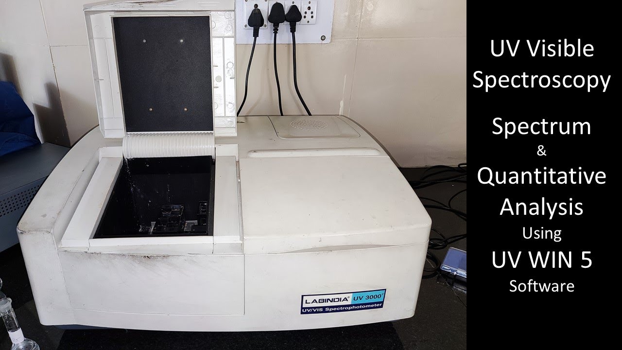 UV WIN 5 Spectrophotometer | Spectrum Analysis | Quantitative Analysis | UV Visible Spectroscopy