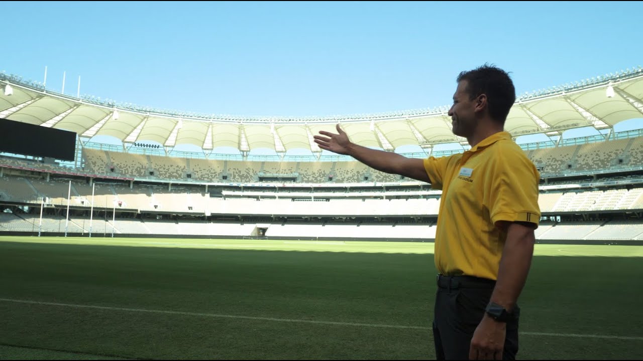 Take an exclusive behind the scenes tour of Optus Stadium