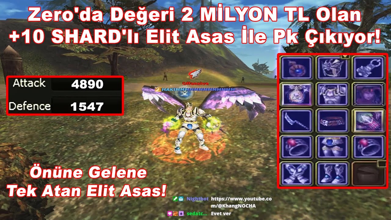 KhangNOCHA - Zero'da Değeri 2 MİLYON TL Olan +10 SHARD'lı Elit Asas İle Pk &Ccedil;ıkıyor! | Knight Online