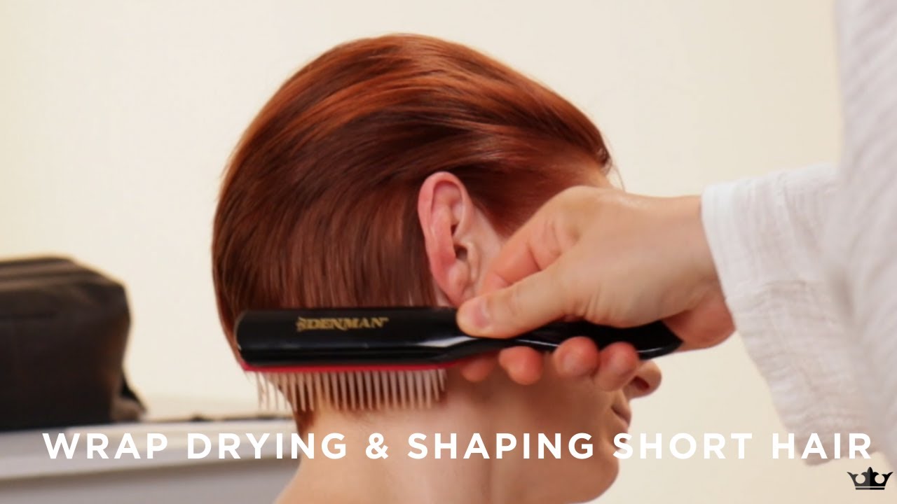 Wrap Drying & Shaping on Short Hair by Allilon in Partnership with Denman