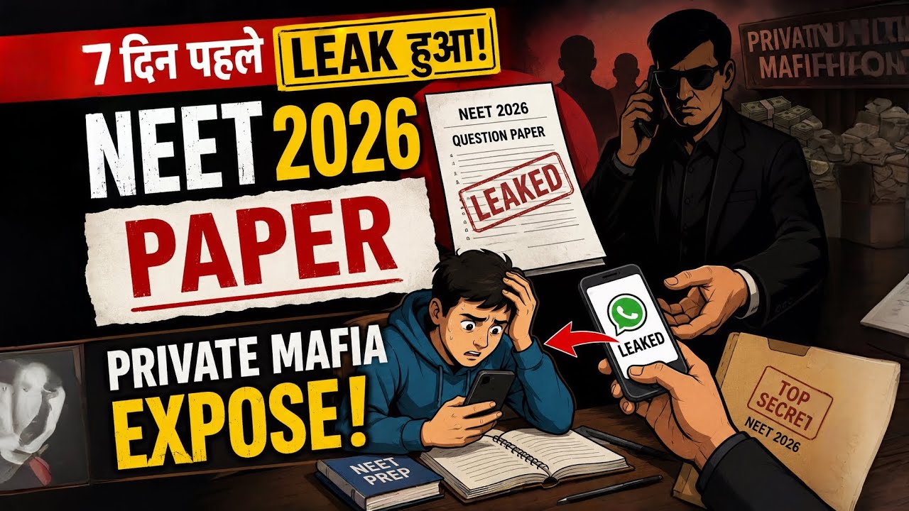 7 Din Pehle Leak Hua NEET 2026 Paper? | Private Mafia Exposed | 2D Animation 