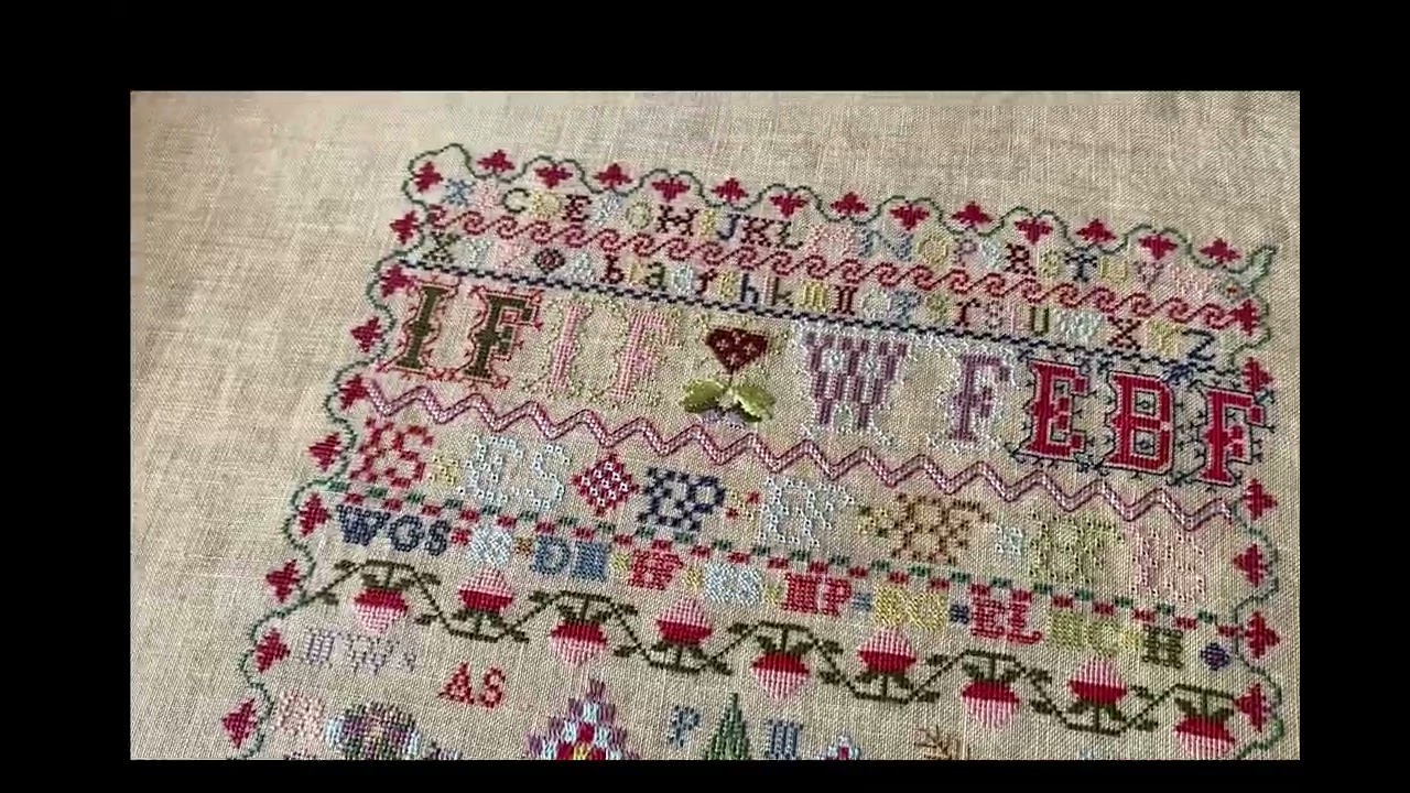Jane Fiddes репродукция 1835г. Hands a cross The sea samplers 