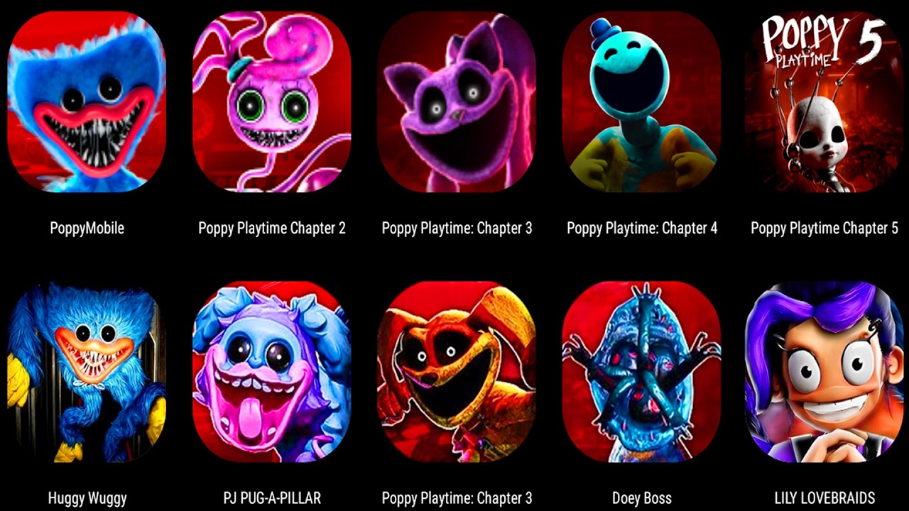 Poppy Playtime Chapter 0, 1, 2, 3, 4, 5, 6 Mobile - Full Gameplay All Endings & Bosses