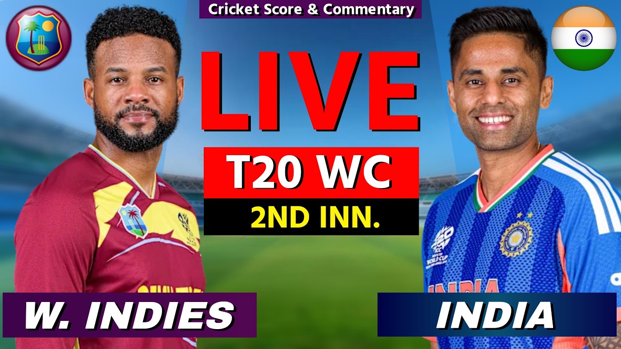 🔴 LIVE: IND vs WI Live Match Today, Live Cricket Scores Commentary, India v West Indies | 16 OVERS